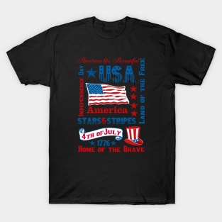 Subway art America T-Shirt